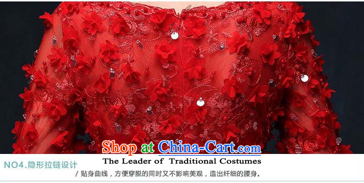 The dress Luang in summer and autumn 2015 new Korean flower marriages bows service banquet long evening dress chinese red M picture, prices, brand platters! The elections are supplied in the national character of distribution, so action, buy now enjoy more preferential! As soon as possible.