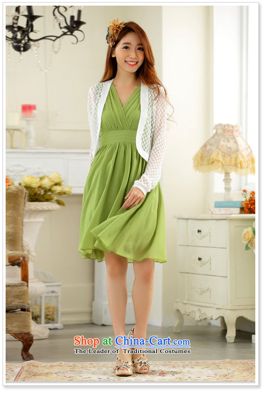  The Korean version of the presence among the JK2 V-Neck foutune sleeveless skirt in pure color chiffon dresses large gatherings show dress skirt green M recommended 100 around 922.747 picture, prices, brand platters! The elections are supplied in the national character of distribution, so action, buy now enjoy more preferential! As soon as possible.