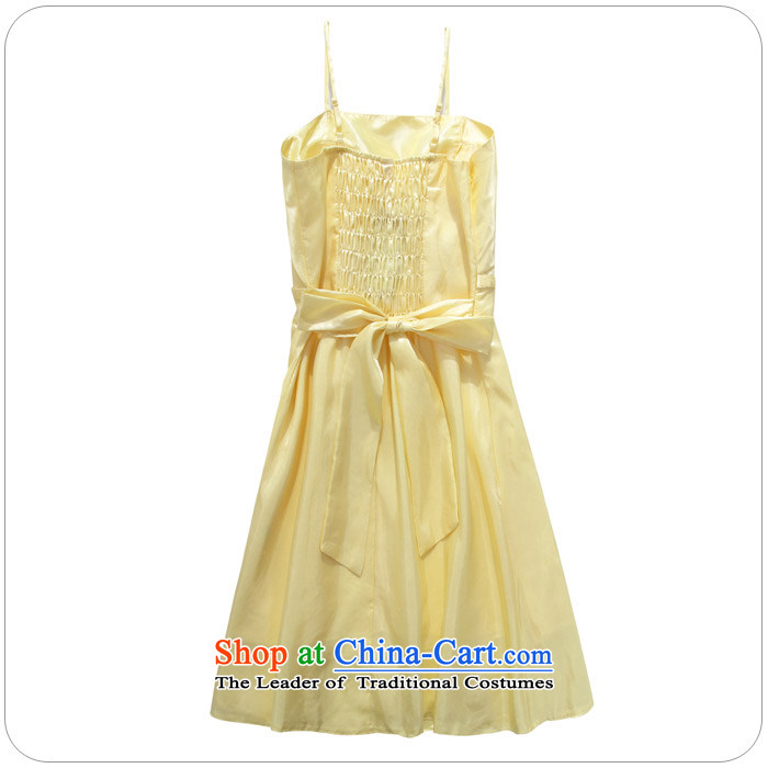 Mr Ronald decorated in 2015 JK2 video thin large lifting strap short of dress dresses sweet minimalist larger solid color yellow XXXL bridesmaid Services recommendations about 155 pictures, prices, brand platters! The elections are supplied in the national character of distribution, so action, buy now enjoy more preferential! As soon as possible.