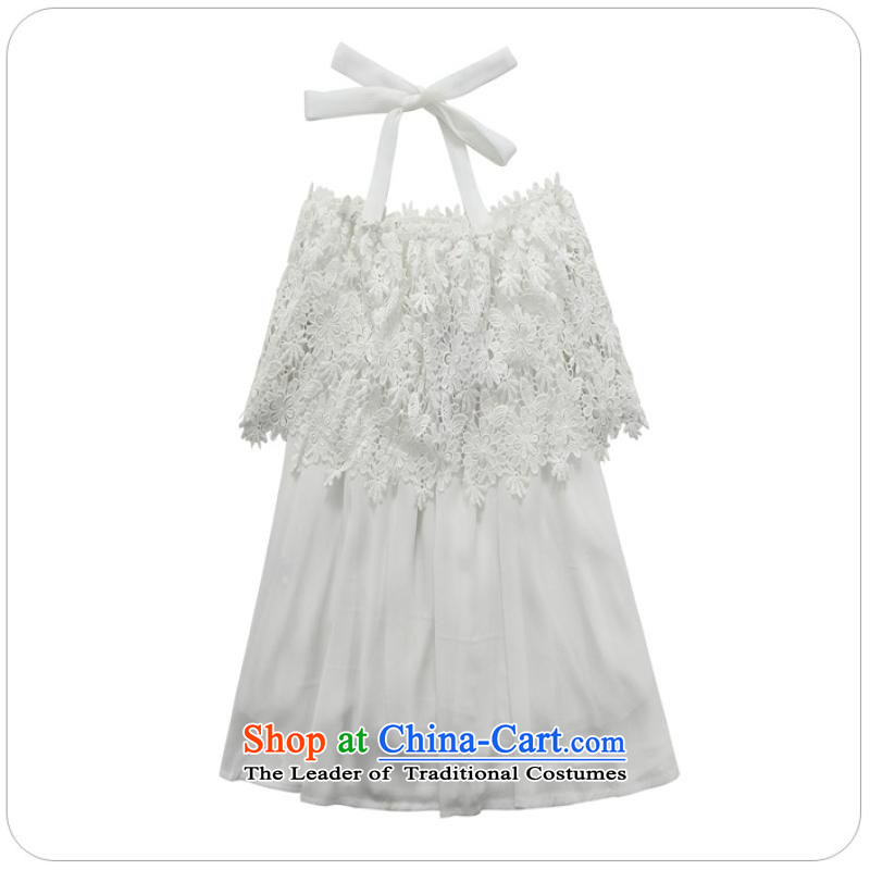 Jk2 2015 lace stitching elastic waist-history bare shoulders strap chiffon small large Dress Shirt skirt suits and sexy short skirt White XL recommendations about 135 ,JK2.YY,,, shopping on the Internet