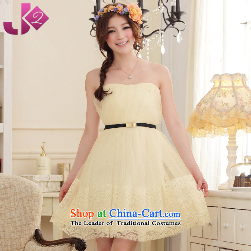  The Korean version of sweet princess JK2 anointed chest pure color small dress lei mesh yarn bridesmaid dress wedding dress XL black skirt. Both code around 922.747 ,JK2.YY,,, recommended 100 shopping on the Internet