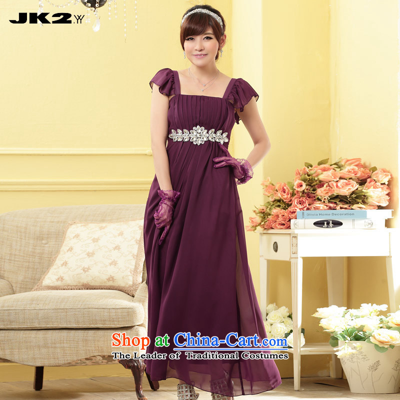  The new black shoulder JK2 Diamond High loins length of dress billowy flounces chiffon Lien Yi long skirt large banquet evening performances are recommended for black services around 922.747 95 ,JK2.YY,,, shopping on the Internet