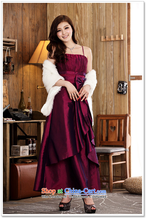  Elegant bride toasting champagne JK2 temperament services bow tie strap dresses thick mm long) evening dress aubergine 3XL recommendation 170 Photo around 922.747, prices, brand platters! The elections are supplied in the national character of distribution, so action, buy now enjoy more preferential! As soon as possible.