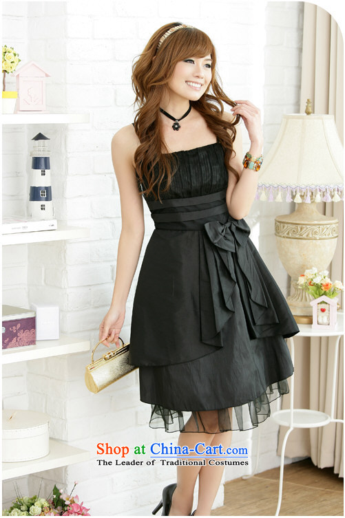 Pure Color 2015 JK2 bow tie strap dresses xl bon bon skirt evening gatherings bridesmaid dress black XXL recommendations about 160 pictures, prices, brand platters! The elections are supplied in the national character of distribution, so action, buy now enjoy more preferential! As soon as possible.