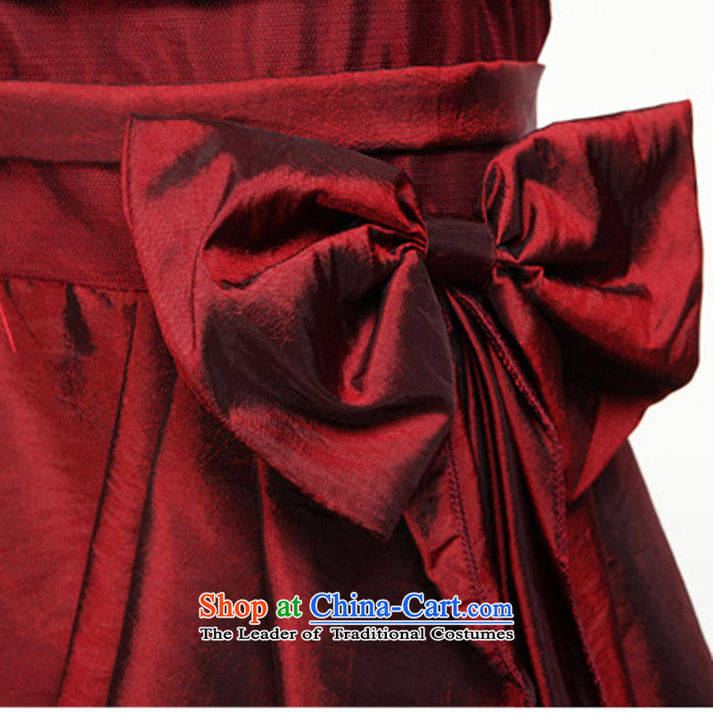 Pure Color 2015 JK2 bow tie strap dresses xl bon bon skirt evening gatherings bridesmaid dress black XXL recommendations about 160 ,JK2.YY,,, shopping on the Internet