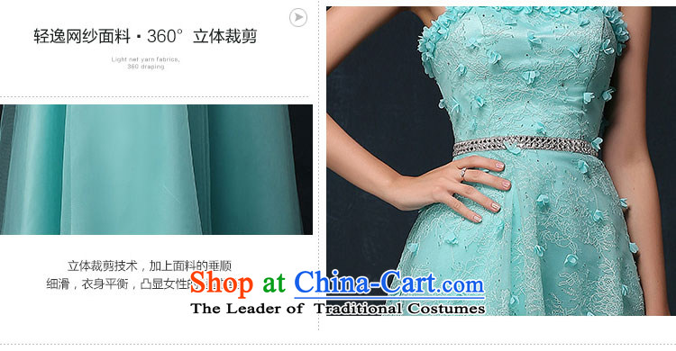 The new 2015 Luang dress marriage services AMOI, bows bride evening dresses banquet long dresses and chest female lake blue pictures, prices, S brand platters! The elections are supplied in the national character of distribution, so action, buy now enjoy more preferential! As soon as possible.