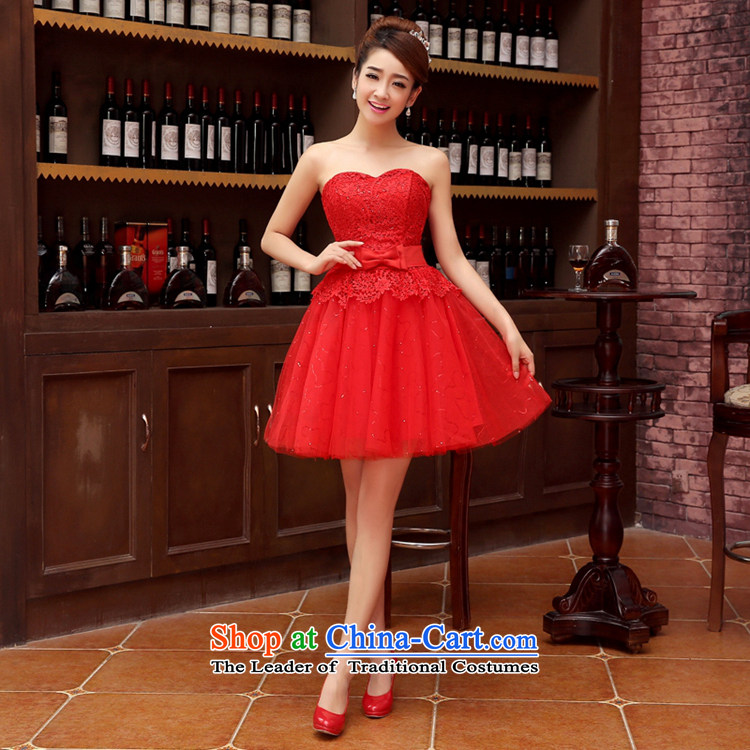Time Syrian marriages small anointed chest straps dress marriage bows services bridesmaid service stylish red 2015 new Korean dress female white XL pictures will, prices, brand platters! The elections are supplied in the national character of distribution, so action, buy now enjoy more preferential! As soon as possible.