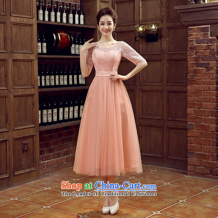 The Syrian brides bows service hour 2015 new small red dress Korean bridesmaid in long bridesmaid skirt wedding dress evening dress autumn evening female bare pink XXL picture, prices, brand platters! The elections are supplied in the national character of distribution, so action, buy now enjoy more preferential! As soon as possible.