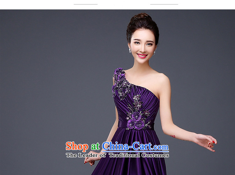 Pure Love bamboo yarn evening dresses 2015 new services during the spring and autumn) Bride bows wedding dress stylish girl red long crowsfoot shoulder dark blue XL Photo, prices, brand platters! The elections are supplied in the national character of distribution, so action, buy now enjoy more preferential! As soon as possible.