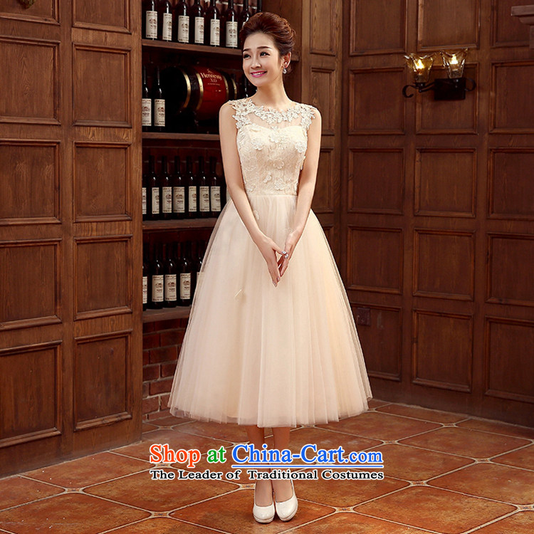 The Syrian Arab Republic 2015 Korean time champagne color bridesmaid to serve small dress bridesmaid dress skirt wedding dress bride bows services evening dresses bridesmaid mission sister skirt champagne color L picture, prices, brand platters! The elections are supplied in the national character of distribution, so action, buy now enjoy more preferential! As soon as possible.