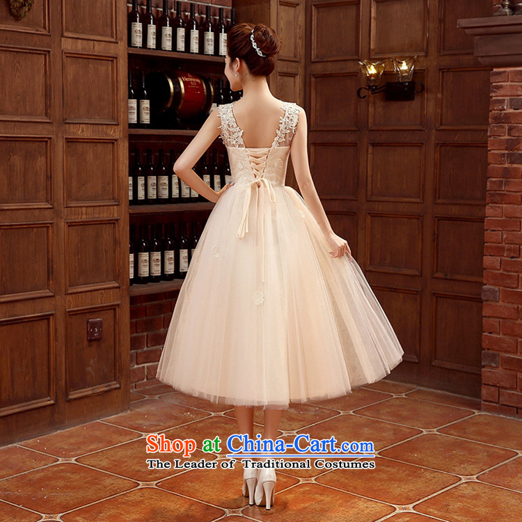 The Syrian Arab Republic 2015 Korean time champagne color bridesmaid to serve small dress bridesmaid dress skirt wedding dress bride bows services evening dresses bridesmaid mission sister skirt champagne color L picture, prices, brand platters! The elections are supplied in the national character of distribution, so action, buy now enjoy more preferential! As soon as possible.
