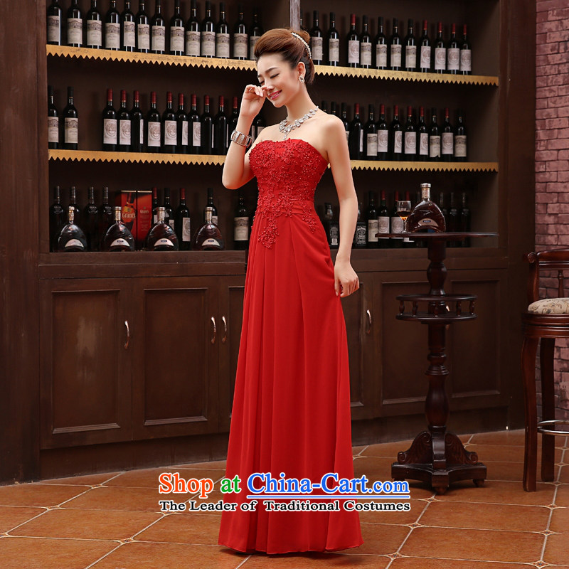 Time Syrian evening dresses 2015 new dresses wedding dress bride bows services for pregnant women and large chest red long banquet evening dress Top Loin of female red XXL, time Syrian shopping on the Internet has been pressed.