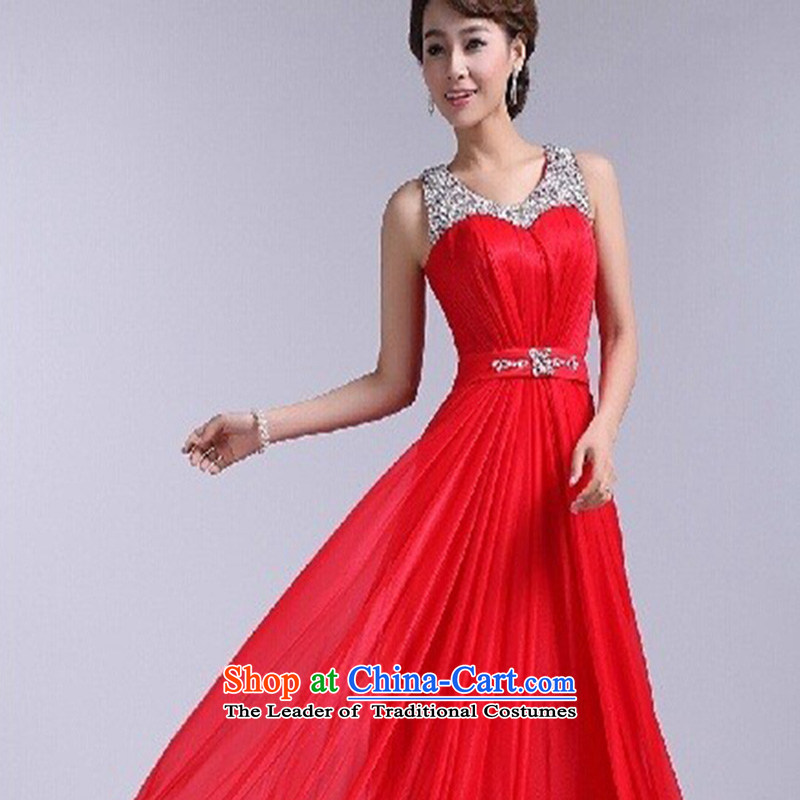 The Korean version of the brides stylish bridesmaid dress bride bows services red zipper gown red made no refund is not replaced, Su-lan , , , shopping on the Internet