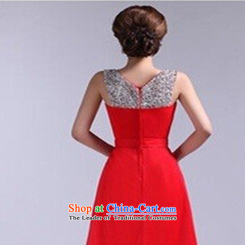 The Korean version of the brides stylish bridesmaid dress bride bows services red zipper gown red made no refund is not replaced, Su-lan , , , shopping on the Internet