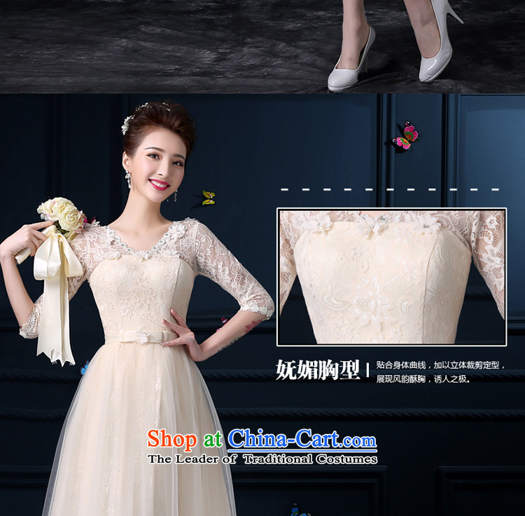 The privilege of serving-leung 2015 new bridesmaid summer wedding dresses serving small in long bridesmaid mission sister skirt dress skirt female V-Neck - cuff , prices, Photo 2XL brand platters! The elections are supplied in the national character of distribution, so action, buy now enjoy more preferential! As soon as possible.