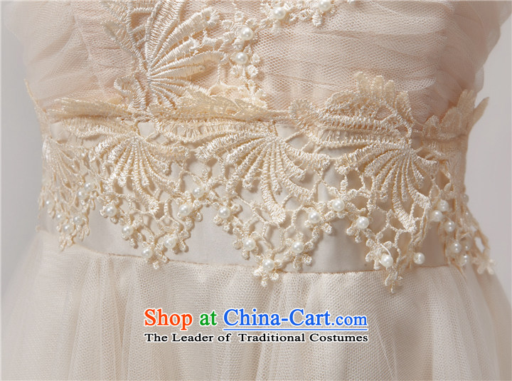 Coastline Fong homes by 2015 new staple pearl bridesmaid sister skirt short of services and banquet dinner dress small chest pink dresses L picture, prices, brand platters! The elections are supplied in the national character of distribution, so action, buy now enjoy more preferential! As soon as possible.