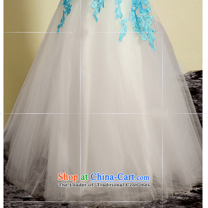 Time wiping the syrian chest crowsfoot evening dresses evening dresses female new autumn 2015 Long wedding dress moderator graduated bridesmaid dresses performances dress skirt light blue XL, Syria has been pressed time shopping on the Internet