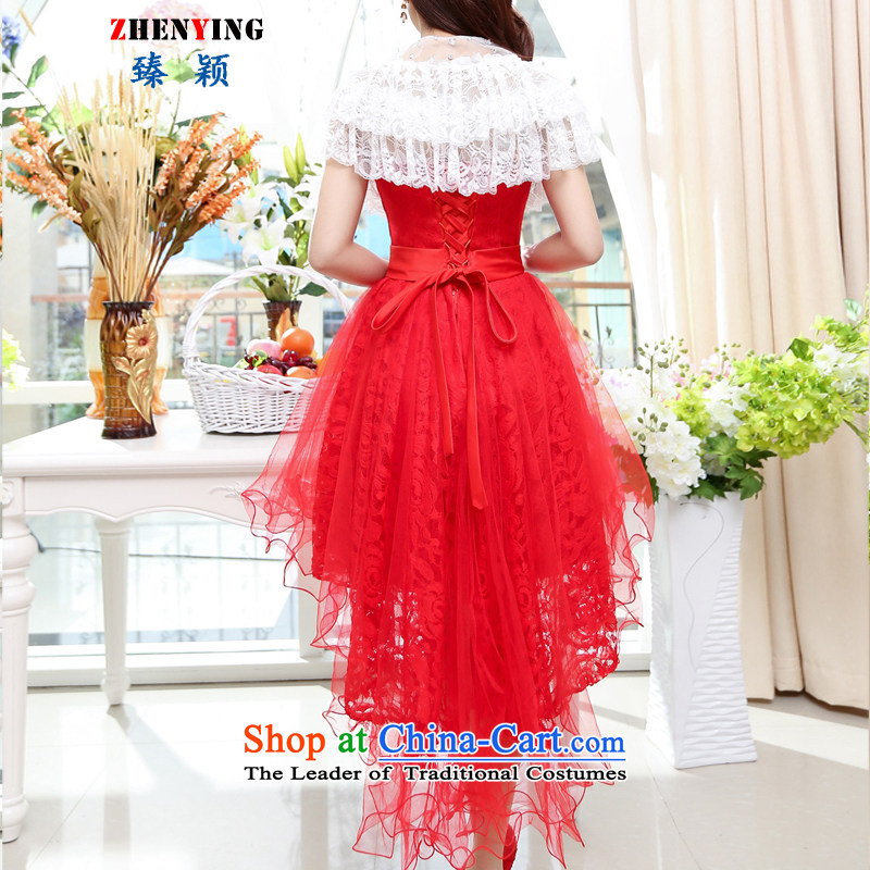 Zen Ying Female dress sense 2015 Mrs female lace wedding dresses with evening dresses temperament Sau San with small red shawl , L, happy times (发南美州之夜) , , , shopping on the Internet