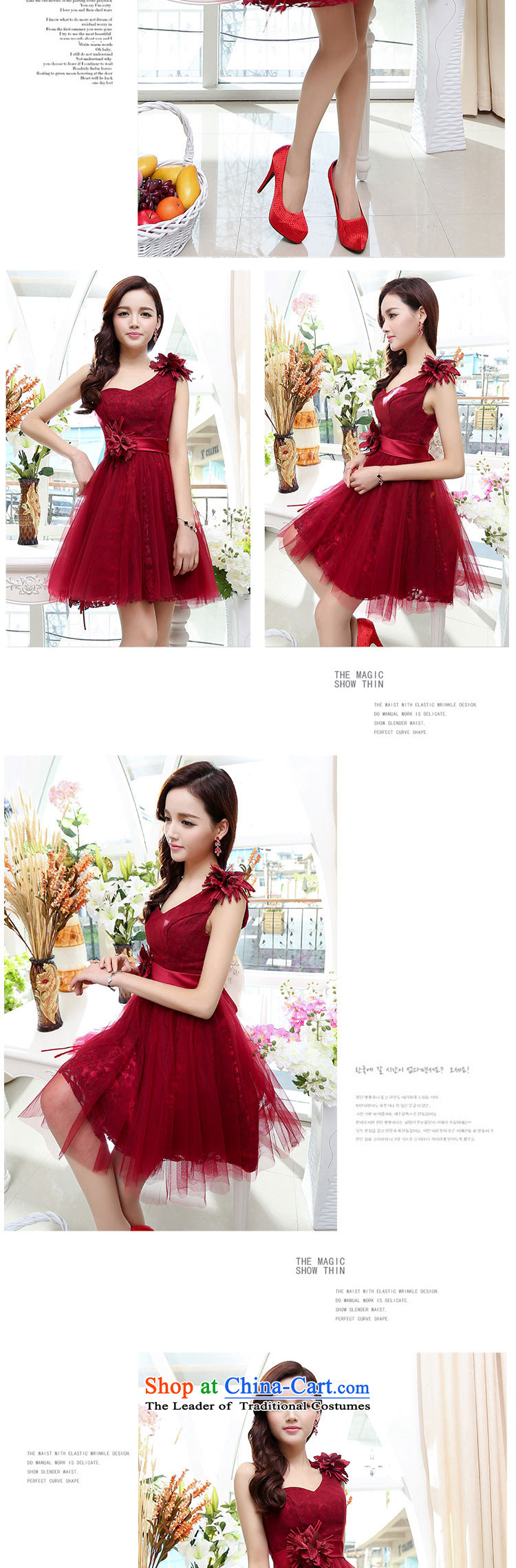 Zen Ying dress female new 2015 Bow Tie bride short, Wedding Dress banquet at night dresses sleeveless short skirt red S picture, prices, brand platters! The elections are supplied in the national character of distribution, so action, buy now enjoy more preferential! As soon as possible.