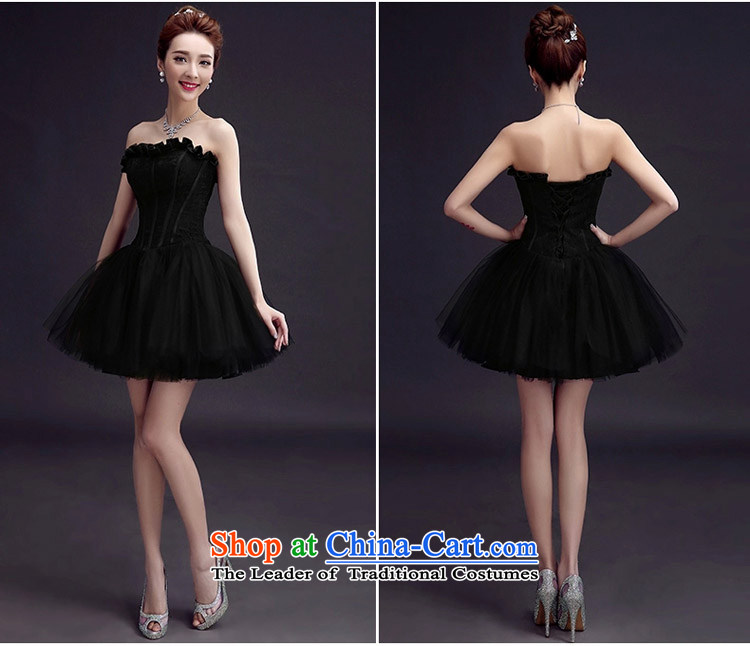 The knot true love evening dresses 2015 Spring Banquet small Dress Short of a marriage bows service bridal dresses dresses summer female black S picture, prices, brand platters! The elections are supplied in the national character of distribution, so action, buy now enjoy more preferential! As soon as possible.