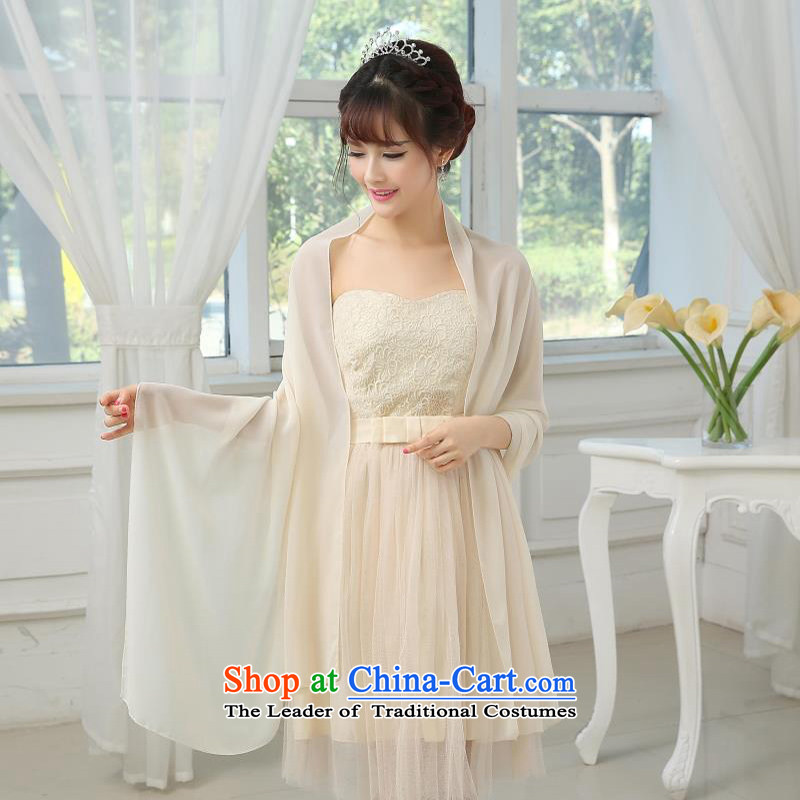 Marriages dinner dress shawl bridal shawl sunscreen silk scarf spring and summer large red wedding dresses chiffon shawl show greater shawl shawl multi-color champagne color long 200CM* 75CM, wide plain love bamboo yarn , , , shopping on the Internet