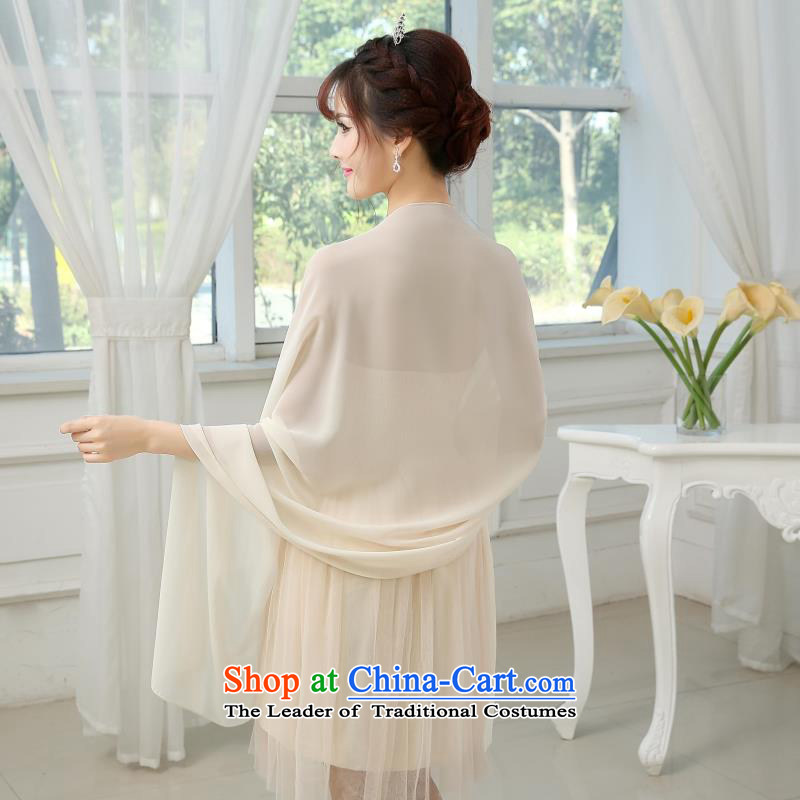 Marriages dinner dress shawl bridal shawl sunscreen silk scarf spring and summer large red wedding dresses chiffon shawl show greater shawl shawl multi-color champagne color long 200CM* 75CM, wide plain love bamboo yarn , , , shopping on the Internet