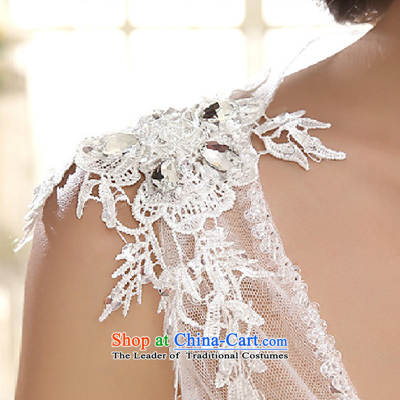 There is also a grand short of optimizing wedding dresses new marriage bride bows dress lace Yingbin yarn lace wiping the chest small trailing white L, yet optimized xs1006 color 8D , , , shopping on the Internet
