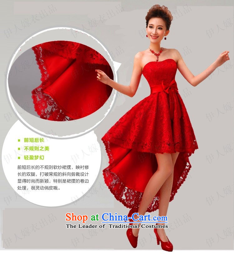Pure Love bamboo yarn moisture lace Dress Short long after the former Sau San legs fine small dress bridesmaid dress stars will wipe chest dress stage costumes red XL Photo, prices, brand platters! The elections are supplied in the national character of distribution, so action, buy now enjoy more preferential! As soon as possible.