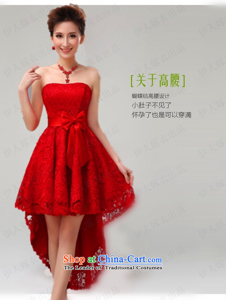 Pure Love bamboo yarn moisture lace Dress Short long after the former Sau San legs fine small dress bridesmaid dress stars will wipe chest dress stage costumes red XL Photo, prices, brand platters! The elections are supplied in the national character of distribution, so action, buy now enjoy more preferential! As soon as possible.
