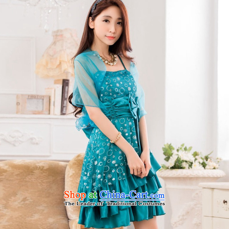 Hiv has chaired qi evening performances on the evening dress is a bow tie strap small blue XXXL, T9838A-1 dress HIV has been qi (aiyaqi) , , , shopping on the Internet