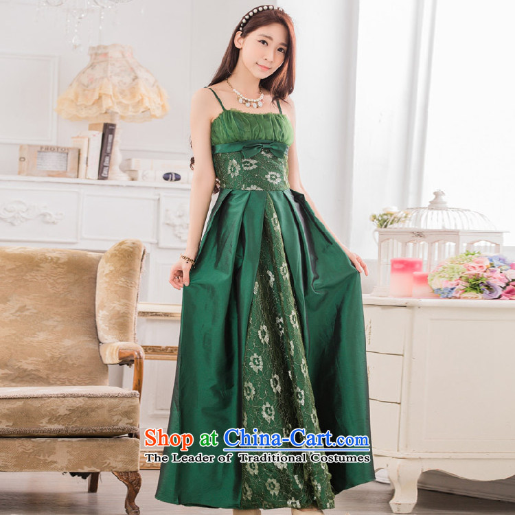 Hiv has stylish evening performances auspices qi large long evening dresses larger dresses T9734A-1 GREEN XL Photo, prices, brand platters! The elections are supplied in the national character of distribution, so action, buy now enjoy more preferential! As soon as possible.