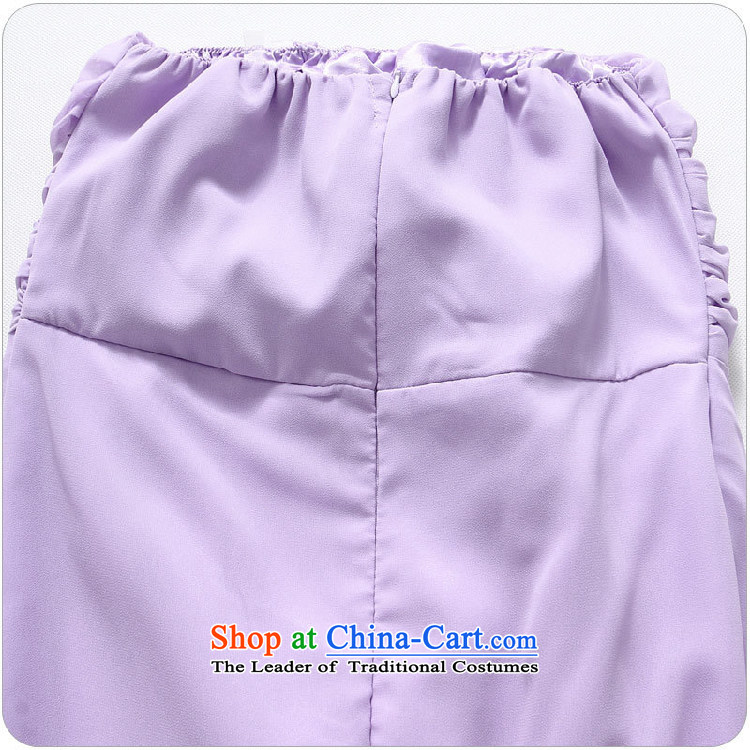 Hiv has a bright and elegant Qi Chest Foutune of Princess skirt omelet before large chiffon dress dresses T9833A-1 PURPLE XXXL picture, prices, brand platters! The elections are supplied in the national character of distribution, so action, buy now enjoy more preferential! As soon as possible.