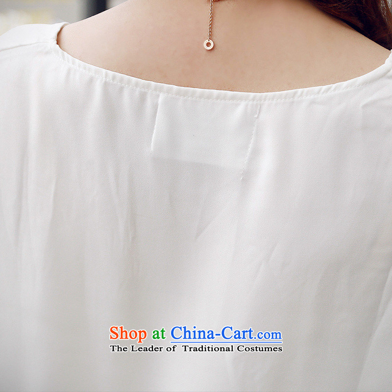 Take concubines and Family Summer 2015 Pure White V-neck in the fifth-sleeve T-shirt, white M spent princess 236A814335 Saga (HUA FEI SHI JIA) , , , shopping on the Internet