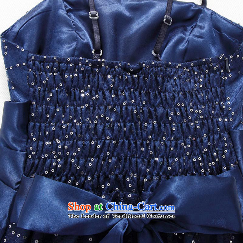 Hiv has the super star stylish Qi on chip evening dresses show service long gown T9929A-1 large blue XXXL, HIV has been qi (aiyaqi) , , , shopping on the Internet