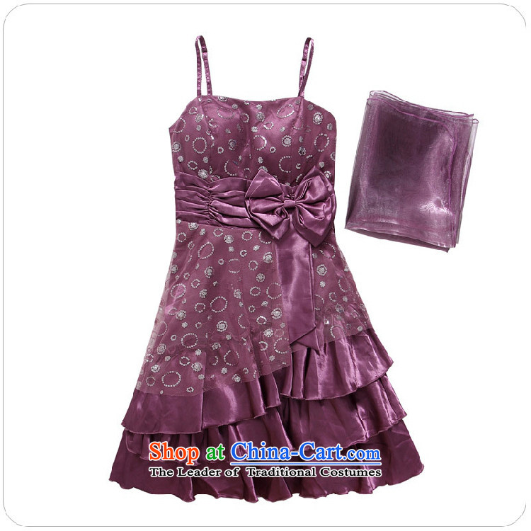 Hiv has chaired qi evening performances on the evening dress is a Bow Tie Straps T9838A-1 dress purple XXXL small pictures, prices, brand platters! The elections are supplied in the national character of distribution, so action, buy now enjoy more preferential! As soon as possible.