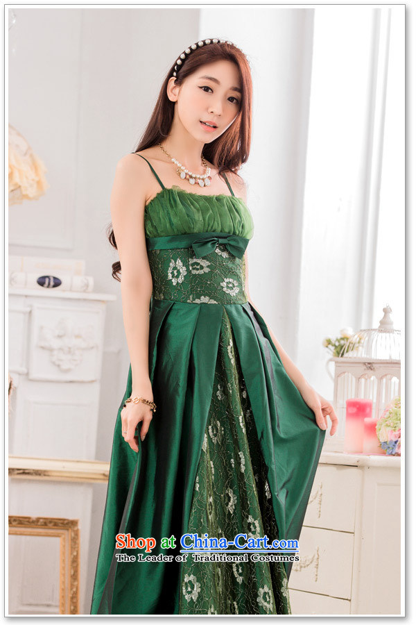 Hiv has stylish evening performances auspices qi large long evening dresses larger dresses T9734A-1 green are code F picture, prices, brand platters! The elections are supplied in the national character of distribution, so action, buy now enjoy more preferential! As soon as possible.