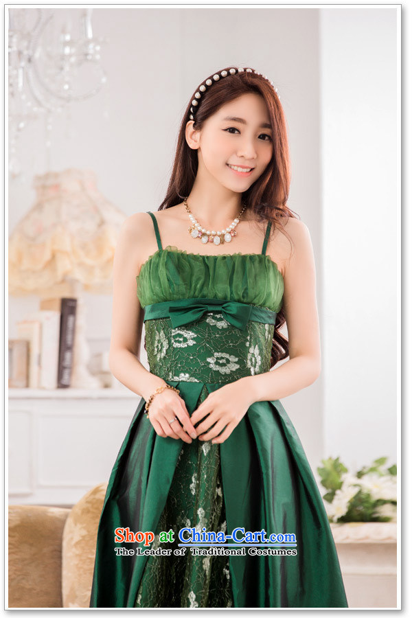 Hiv has stylish evening performances auspices qi large long evening dresses larger dresses T9734A-1 green are code F picture, prices, brand platters! The elections are supplied in the national character of distribution, so action, buy now enjoy more preferential! As soon as possible.