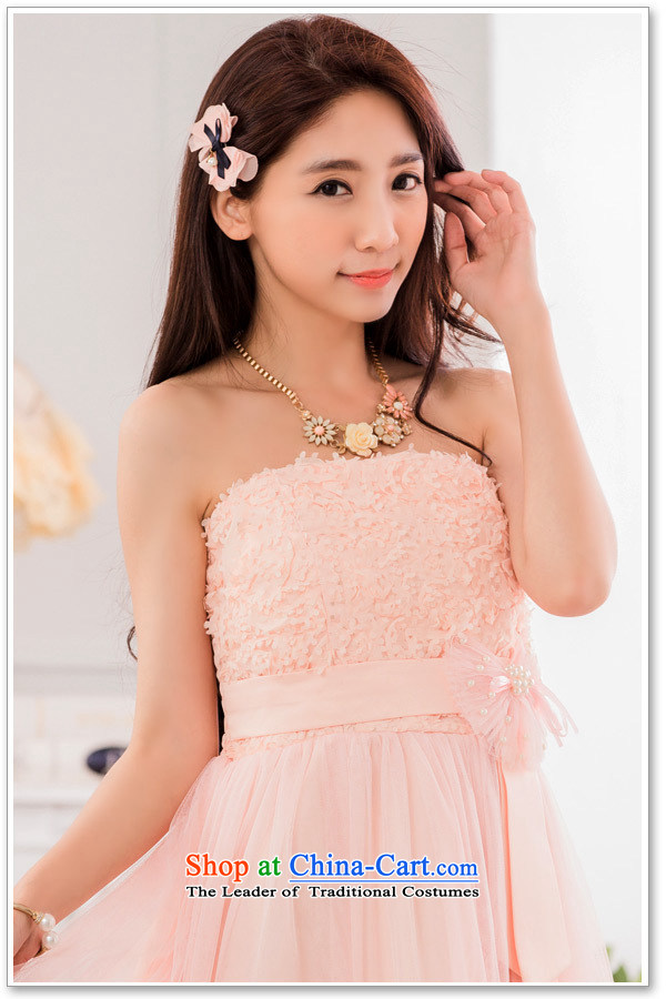 Hiv has been qi sweet lei mesh yarn sister skirt show small dress bow tie larger evening dresses T9733A-1 pink XXL picture, prices, brand platters! The elections are supplied in the national character of distribution, so action, buy now enjoy more preferential! As soon as possible.