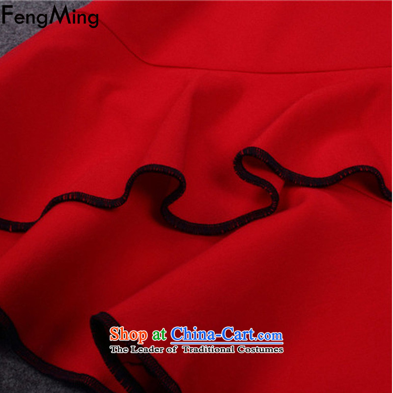 Hsbc Holdings Plc 2015 Summer Ming New Europe and the stars of the same big red wavy edge stitching black skirt dress kit crowsfoot red two kits , HSBC Holdings plc (fengming ming) has been pressed shopping on the Internet