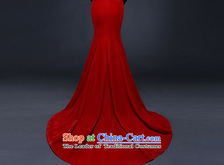 Hillo XILUOSHA) bridal dresses Lisa (2015 Spring word lace bows to shoulder in the Cuff tail red bows services crowsfoot chinese red M picture, prices, brand platters! The elections are supplied in the national character of distribution, so action, buy now enjoy more preferential! As soon as possible.