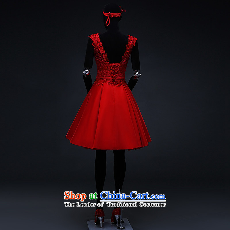 Hillo XILUOSHA) Lisa (bride small dress red lace bows stylish wedding dress short service, Satin shoulders 2015 new summer chinese red M HILLO Lisa (XILUOSHA) , , , shopping on the Internet
