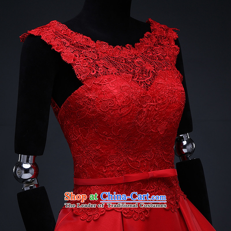 Hillo XILUOSHA) Lisa (bride small dress red lace bows stylish wedding dress short service, Satin shoulders 2015 new summer chinese red M HILLO Lisa (XILUOSHA) , , , shopping on the Internet