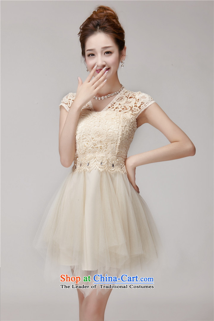 Admissibility Lin bride evening dresses bridesmaid dress summer 2015, summer new women lace hook flower dresses temperament and stylish graphics thin bon bon skirt apricot M brand, prices, picture platters! The elections are supplied in the national character of distribution, so action, buy now enjoy more preferential! As soon as possible.