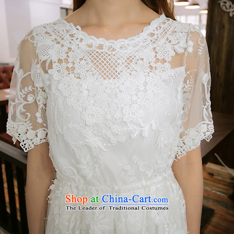 Admissibility Lin wedding dresses skirt summer 2015, summer new women engraving lace dresses, long skirt evening dress 508 white L, admissibility Lin (KECAILIAN) , , , shopping on the Internet