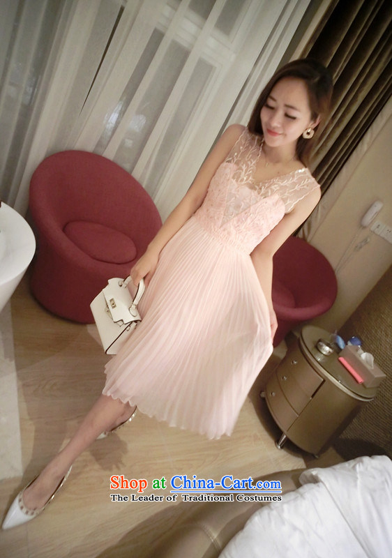 The United States 2015 Summer Snow, Heavy Industry on chip aristocratic foutune temperament Sau San chiffon lace dresses hundreds pleated skirts bridesmaid dress skirt Pink Pink L pictures, 620 price, brand platters! The elections are supplied in the national character of distribution, so action, buy now enjoy more preferential! As soon as possible.