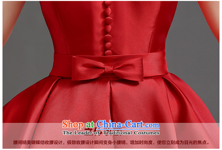  The new 2015 International Friendship word shoulder wedding dress bows Service Bridal upscale short, banquet dress bridesmaid dress dark green XXL picture, prices, brand platters! The elections are supplied in the national character of distribution, so action, buy now enjoy more preferential! As soon as possible.