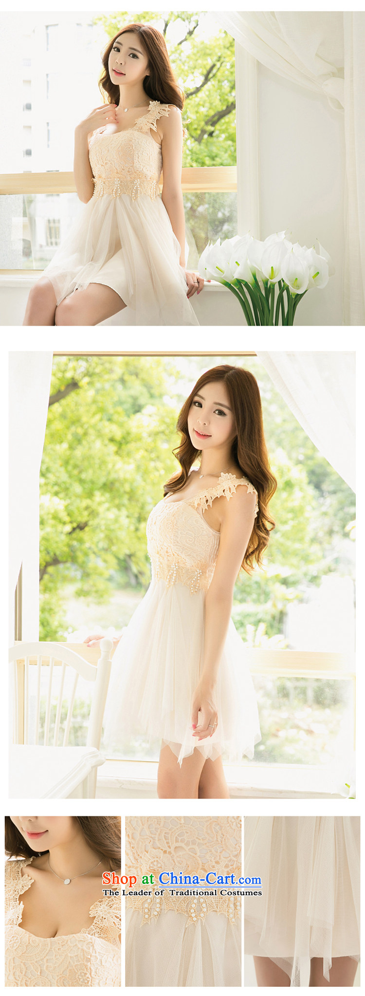 The people of Goguryeo flower CD 2015 Summer new sweet lovely Lace Pendant with double gauze princess skirt  115 apricot color pictures, prices, brand platters! The elections are supplied in the national character of distribution, so action, buy now enjoy more preferential! As soon as possible.