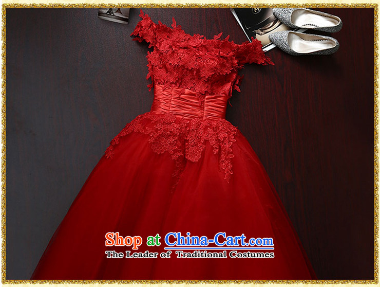A field with shoulder chest wedding dresses new summer red lace long marriages bows service, evening dresses pleasant bride red C, XXL picture, prices, brand platters! The elections are supplied in the national character of distribution, so action, buy now enjoy more preferential! As soon as possible.