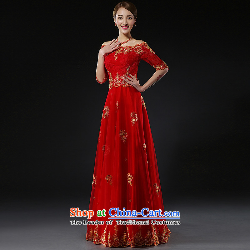 Hillo Lisa (XILUOSHA) Wedding Dress Short) Bride bows services winter lace banquet in the evening dresses, Choo small dress a cuff field shoulder thick long standing 160-165CM shoes M HILLO Lisa (XILUOSHA) , , , shopping on the Internet