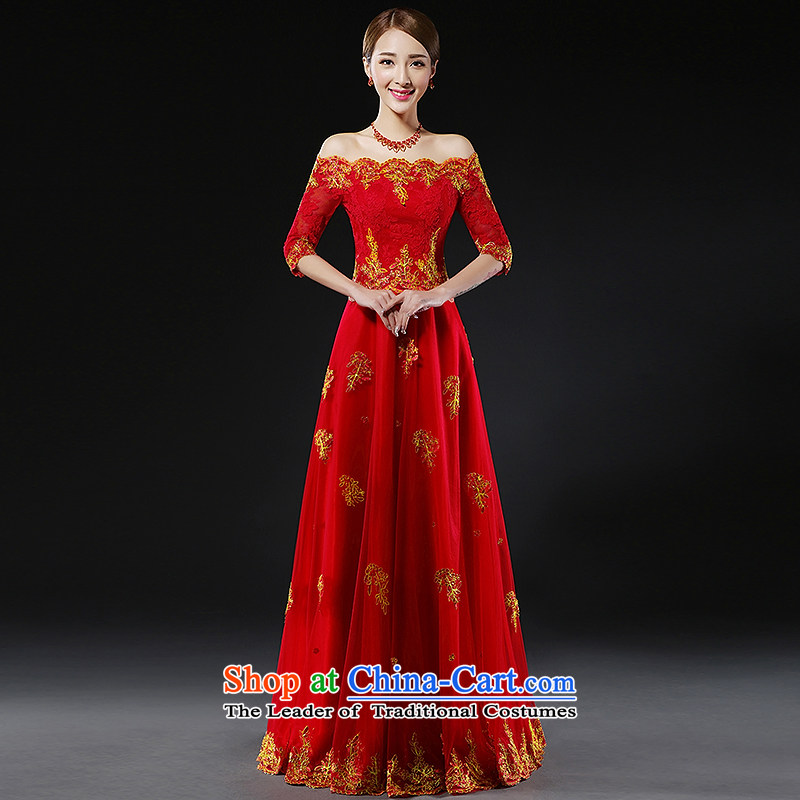 Hillo Lisa (XILUOSHA) Wedding Dress Short) Bride bows services winter lace banquet in the evening dresses, Choo small dress a cuff field shoulder thick long standing 160-165CM shoes M HILLO Lisa (XILUOSHA) , , , shopping on the Internet